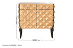 2 Door Copper Finish Sideboard | Soho