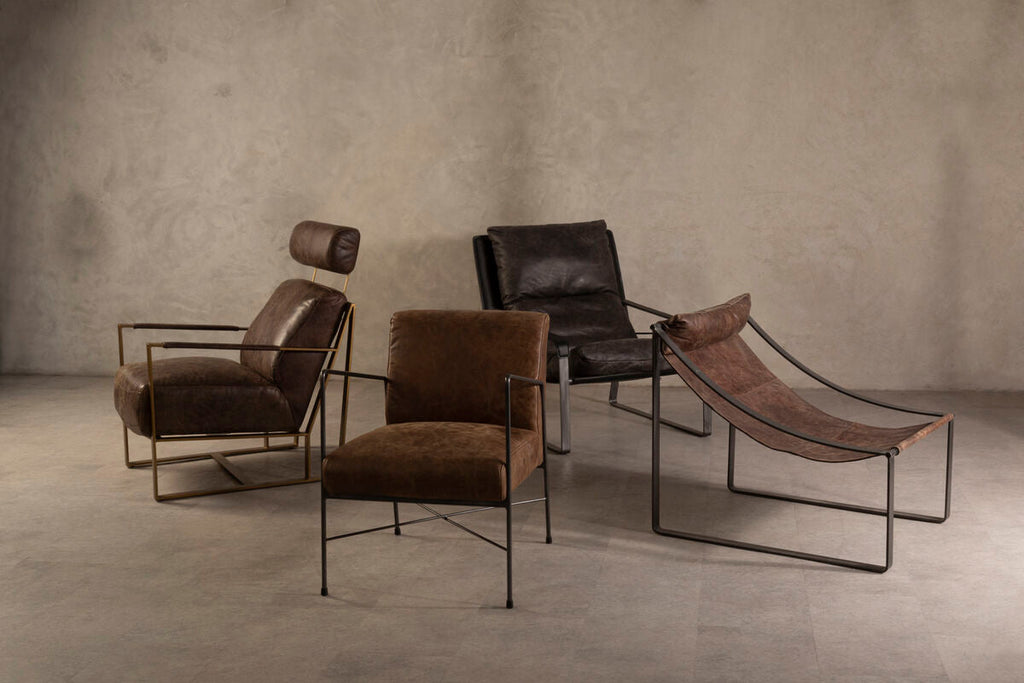 Dark Brown Leather Lounge Chair | Hoxton