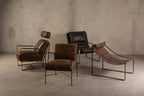 Dark Brown Leather Lounge Chair | Hoxton