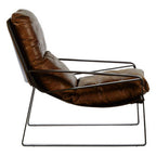 Light Brown Leather Lounge Chair | Hoxton