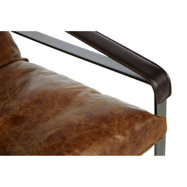 Light Brown Leather Lounge Chair | Hoxton
