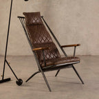 Genuine Brown Leather Chair | Hoxton