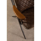 Genuine Brown Leather Chair | Hoxton