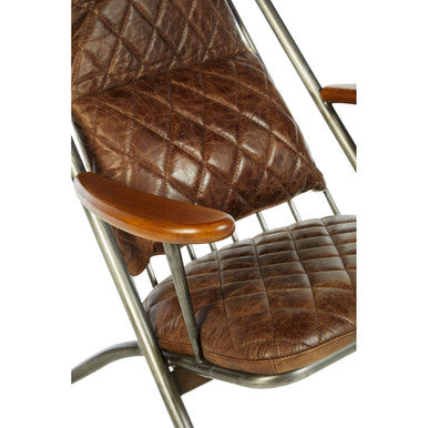Genuine Brown Leather Chair | Hoxton