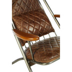 Genuine Brown Leather Chair | Hoxton