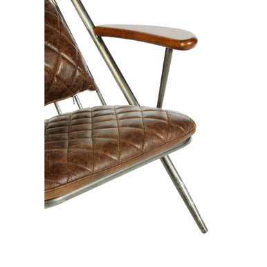 Genuine Brown Leather Chair | Hoxton