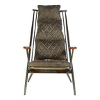 Genuine Grey Leather Chair | Hoxton