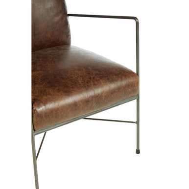 Brown Leather Lounge Chair | Hoxton