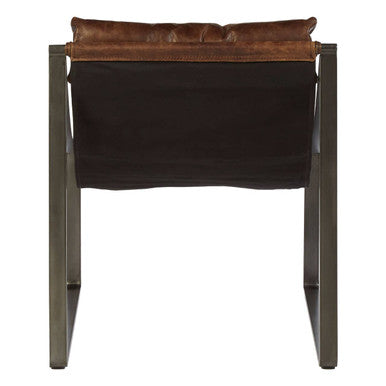 Brown Leather Sling Chair | Hoxton