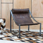 Brown Leather Sling Chair | Hoxton