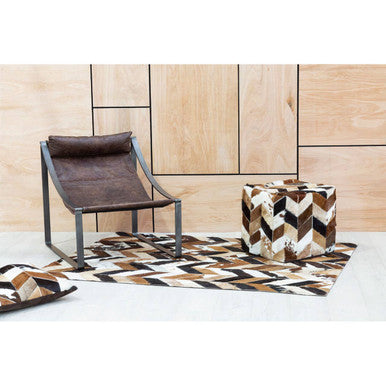 Brown Leather Sling Chair | Hoxton
