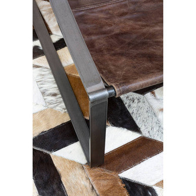 Brown Leather Sling Chair | Hoxton