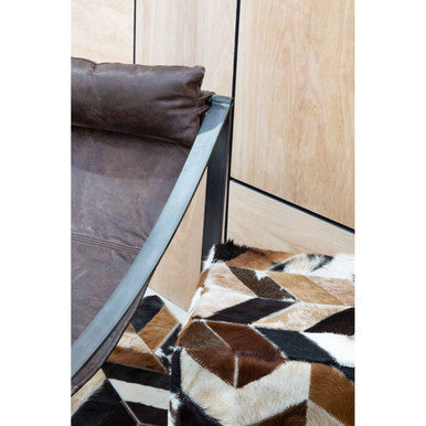 Brown Leather Sling Chair | Hoxton
