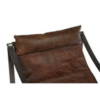 Brown Leather Sling Chair | Hoxton