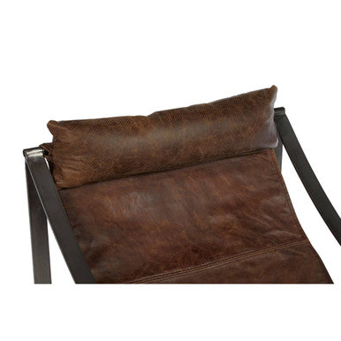 Brown Leather Sling Chair | Hoxton