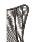 Grey Rope Lounge Chair and Footstool | Sisal