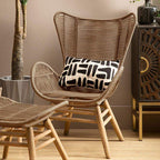 Latte Rope Lounge Chair and Footstool | Sisal