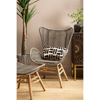 Latte Rope Lounge Chair and Footstool | Sisal