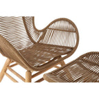 Latte Rope Lounge Chair and Footstool | Sisal