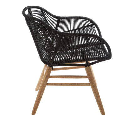Black Rope Armchair | Sisal