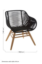 Black Rope Armchair | Sisal