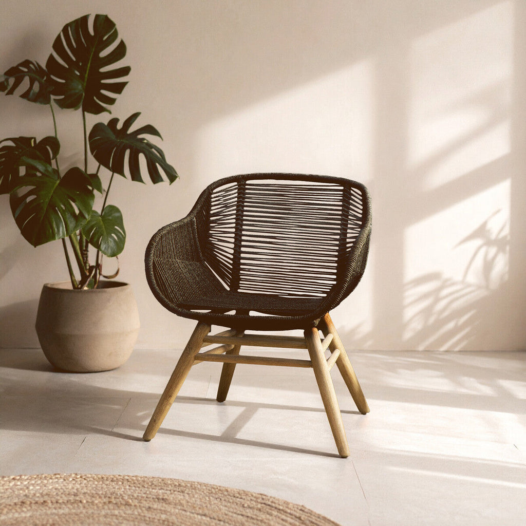 Black Rope Armchair | Sisal