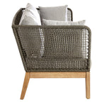 3 Seater Grey Sofa with Wooden Legs | Opus