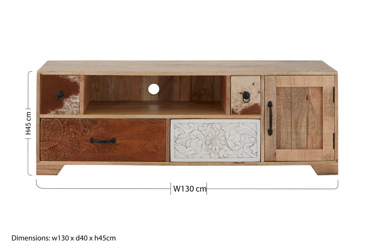Mango Wood Media Unit | Marwar