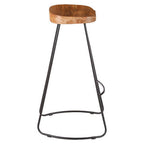 Acacia Wood Seat Bar Stool | Nandri