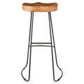 Acacia Wood Seat Bar Stool | Nandri