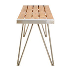 Slatted Teak Wood Bench | Nandri