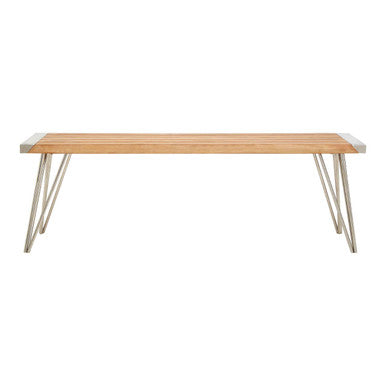 Slatted Teak Wood Bench | Nandri
