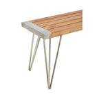 Slatted Teak Wood Bench | Nandri