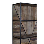 5 Tier Recycled Elm Wood Shelf Unit | Midas