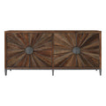 Recycled Elm Wood 4 Door Sideboard | Midas