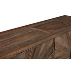 Recycled Elm Wood 4 Door Sideboard | Midas