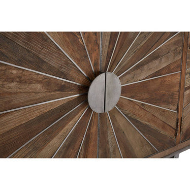 Recycled Elm Wood 4 Door Sideboard | Midas