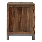 Small Recycled Elm Wood 2 Door Cabinet | Midas