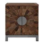 Small Recycled Elm Wood 2 Door Cabinet | Midas