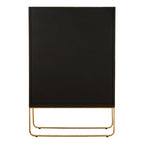 Oak Wood and Brushed Gold Cabinet | Modica