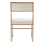 Milky White Velvet Dining Chair | Mian