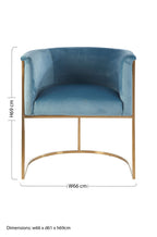 Blue Velvet Chair | Mias