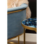 Blue Velvet Chair | Mias