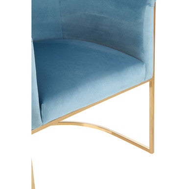 Blue Velvet Chair | Mias
