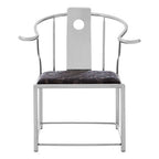Black Velvet and Steel Chair | Yasmin