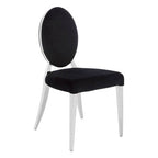 Black Velvet and Silver Chair | Yasmin