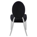 Black Velvet and Silver Chair | Yasmin