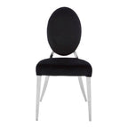 Black Velvet and Silver Chair | Yasmin