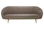 Brown Leather Effect Sofa | Lagero