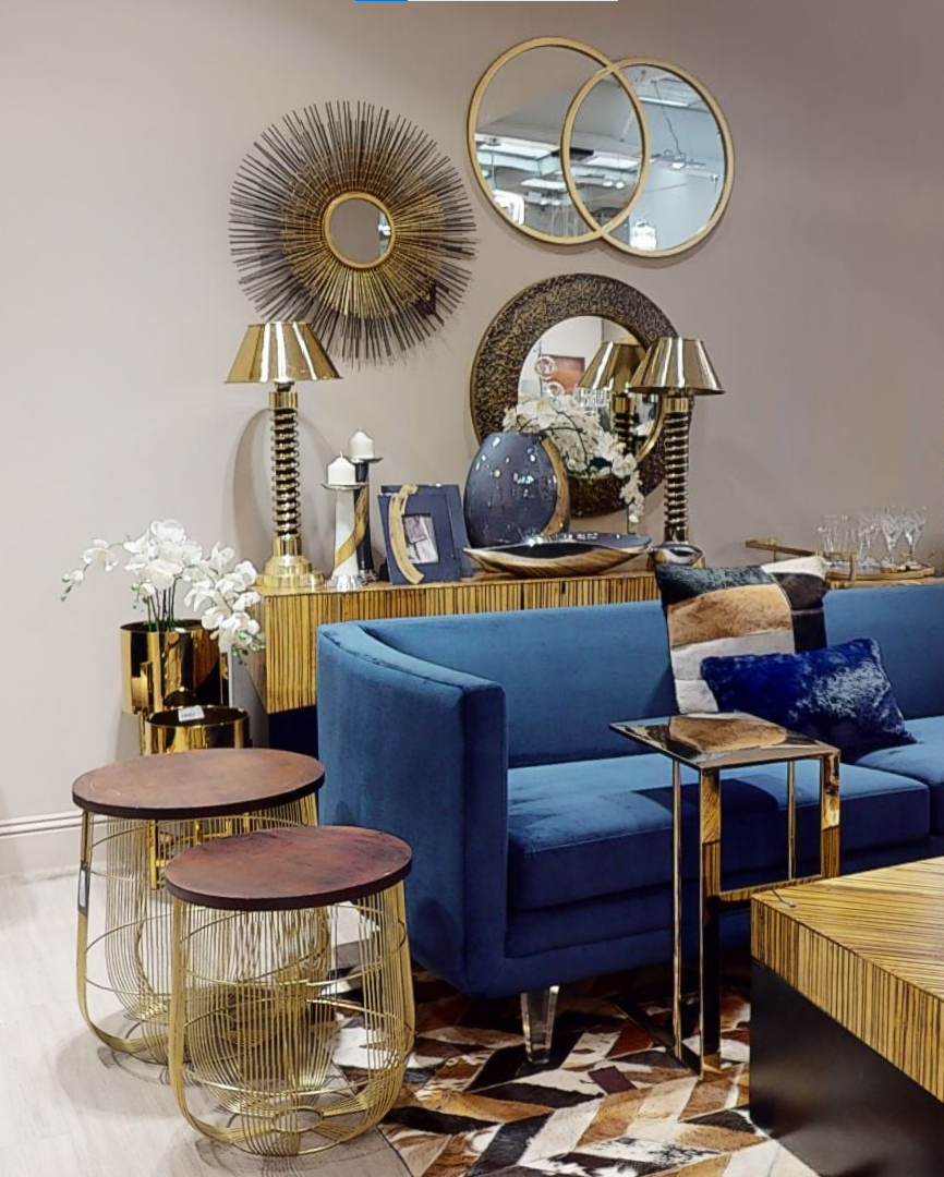 Dark Blue Sofa | Pinner